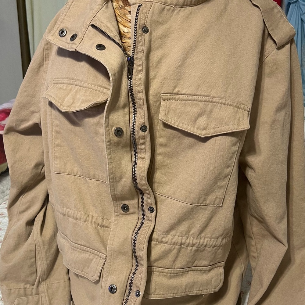 Men's Tan Utility Field Jacket